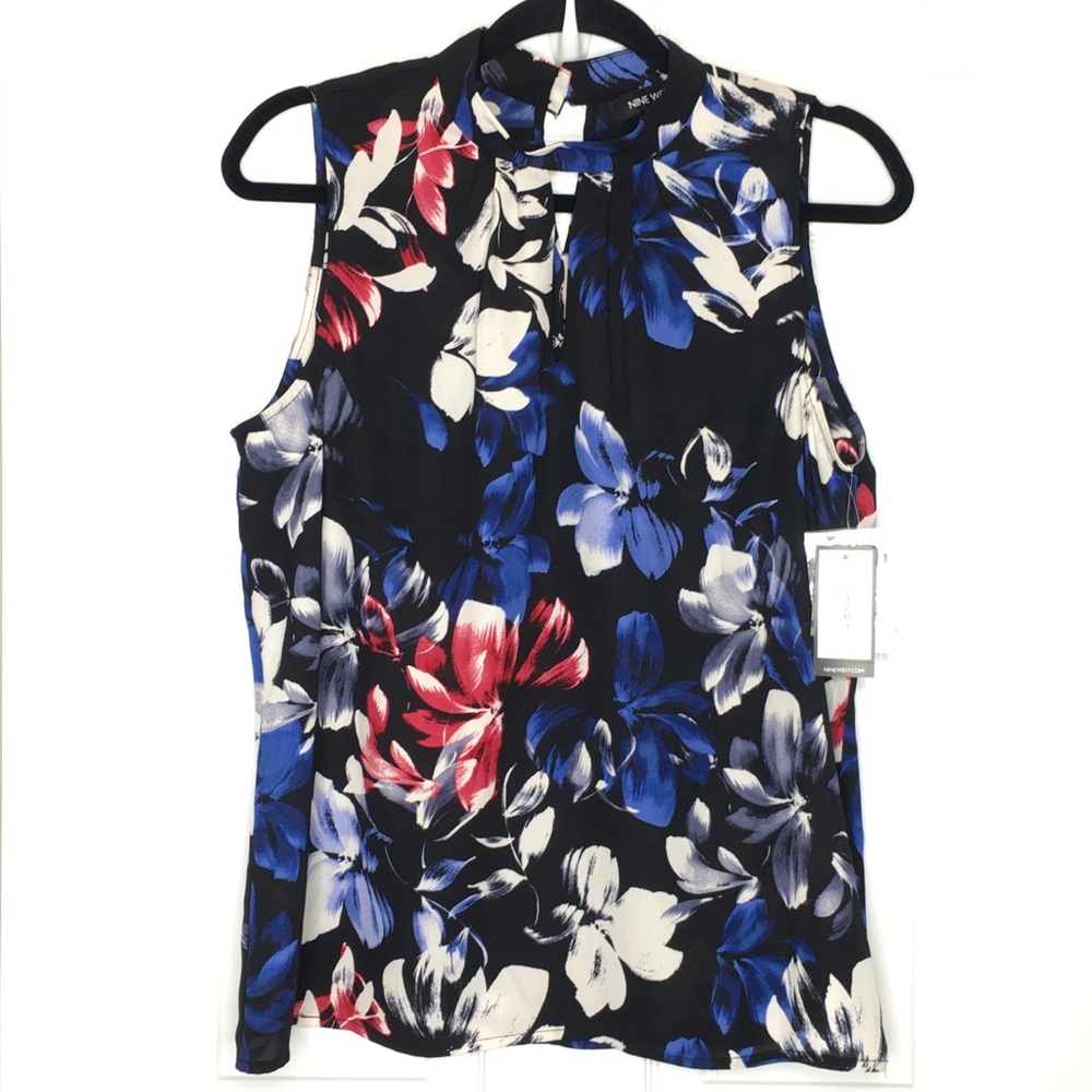 Nine West - Floral Pattern Sleeveless Top - Med